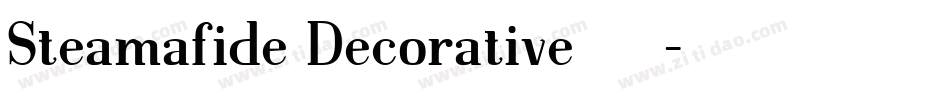 Steamafide Decorative手机版字体转换